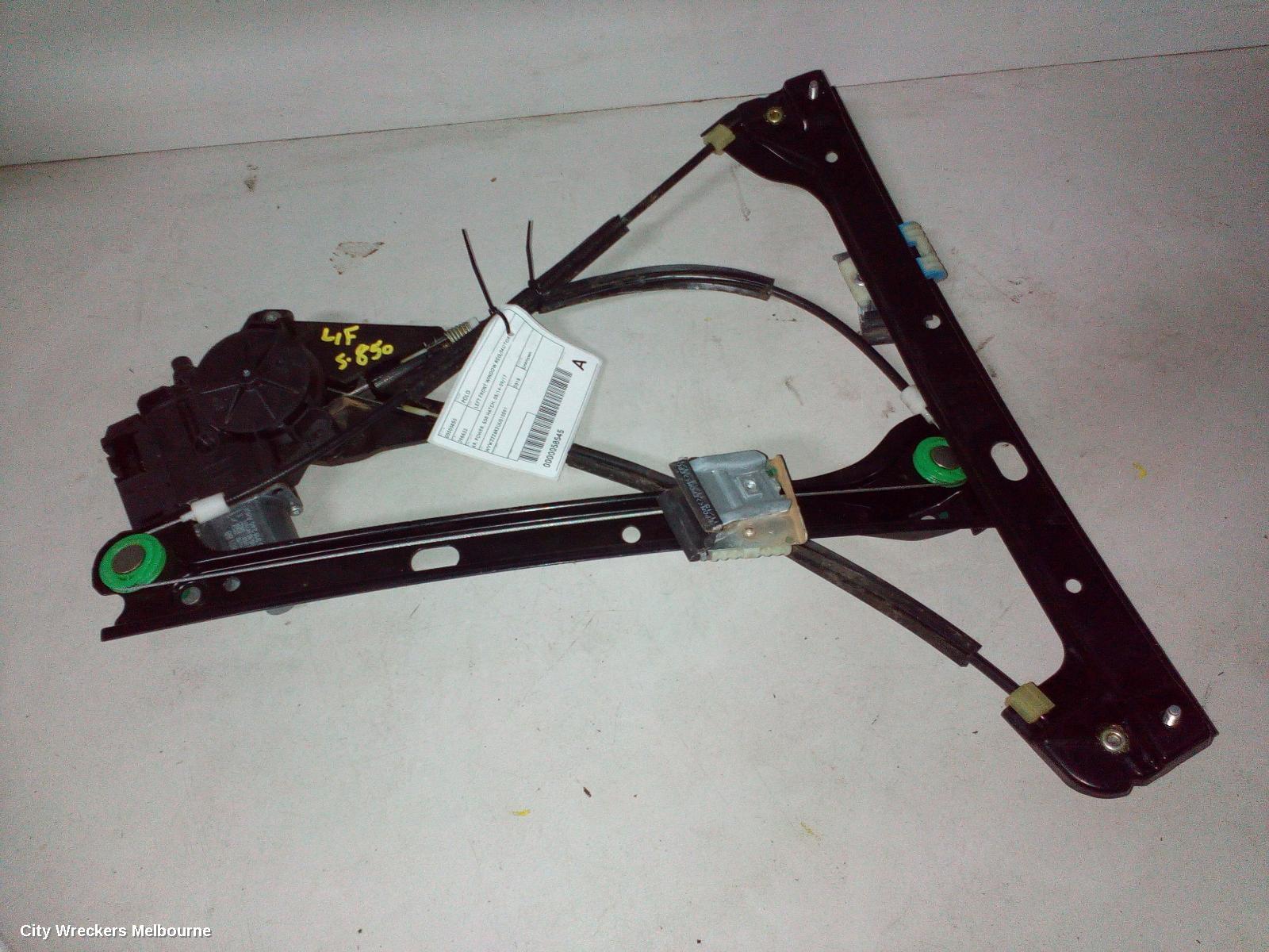 VOLKSWAGEN POLO LEFT FRONT WINDOW REG/MOTOR, 6R, POWER, 5DR HATCH, 05/2014 - 09/2017
