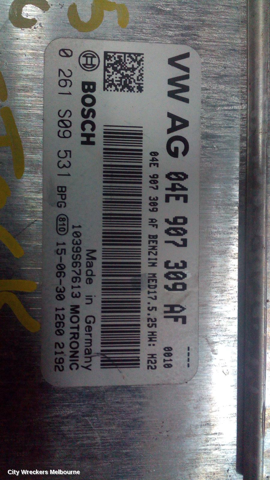 VOLKSWAGEN POLO ECU, ENGINE ECU, 1.2, PETROL, CJZC CODE, ECU ONLY, 6R, 05/2014 - 09/2017
