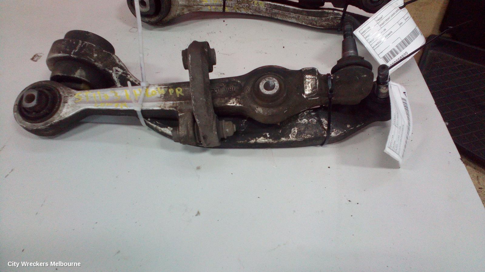 VOLKSWAGEN PASSAT LEFT FRONT LOWER CONTROL ARM, 3B/GP, 11/2002 - 11/2005