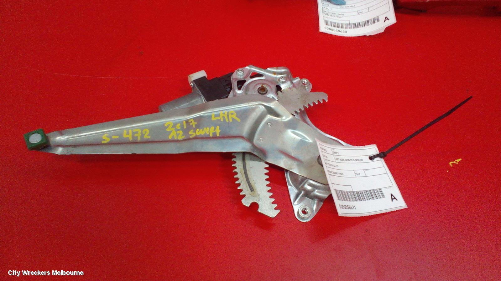 SUZUKI SWIFT LEFT REAR WND REG/MOTOR, AZ, POWER, 04/2017 ONWARDS