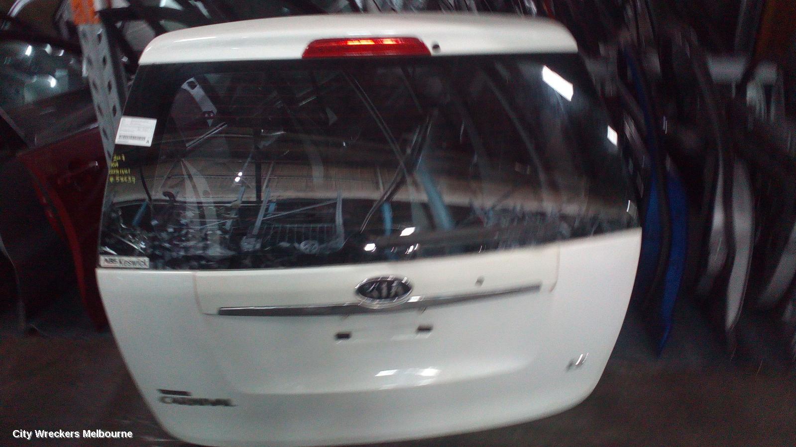 KIA CARNIVAL/GRAND CARNIVAL BOOTLID/TAILGATE, TAILGATE, VQ, NON POWER TAILGATE & NON CAMERA TYPE, 01/2006 - 12/2014