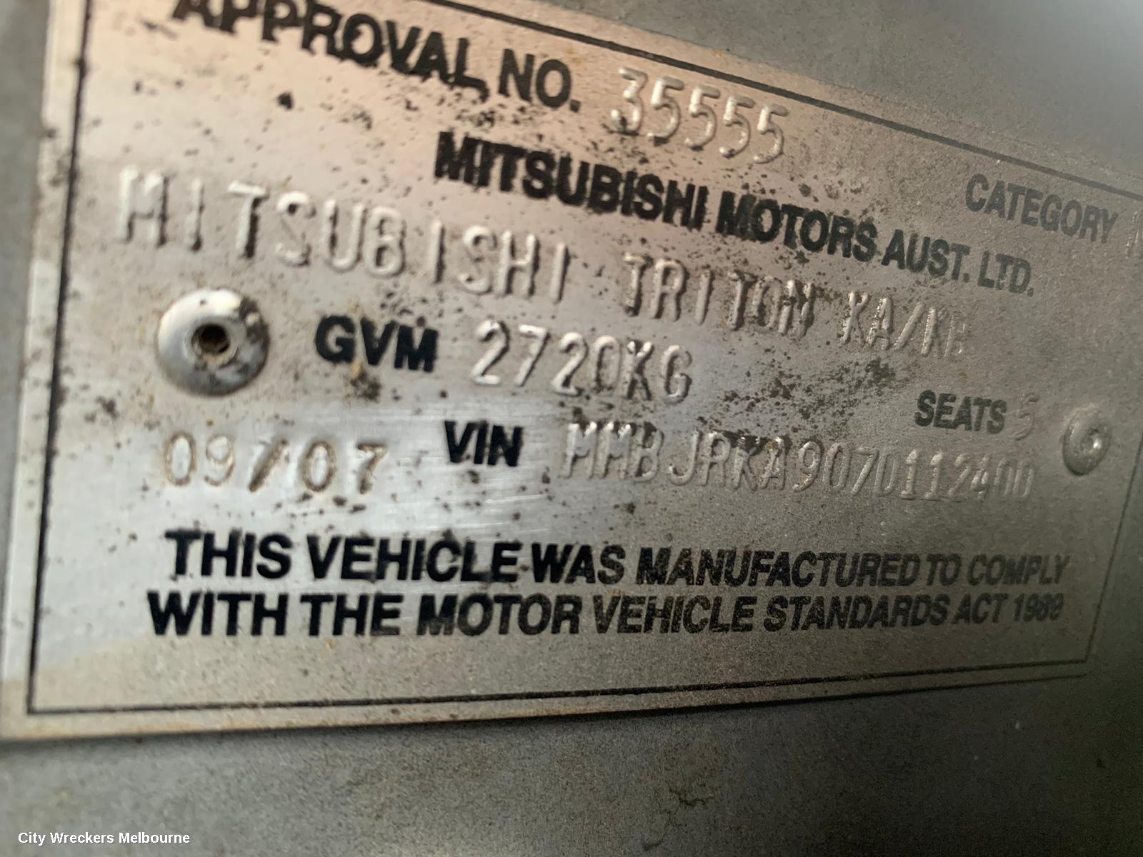 MITSUBISHI TRITON TOWBAR, ML, 2WD, NON STEP TYPE, 07/2006 - 08/2009
