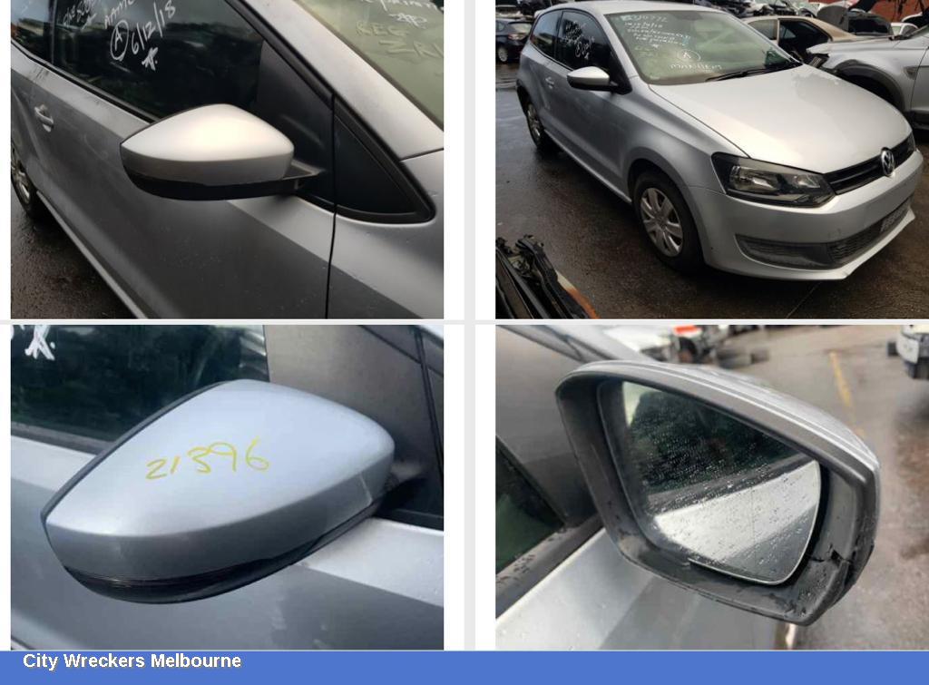 VOLKSWAGEN POLO LEFT DOOR MIRROR, 6R, HEATED TYPE, 05/2010 - 05/2014
