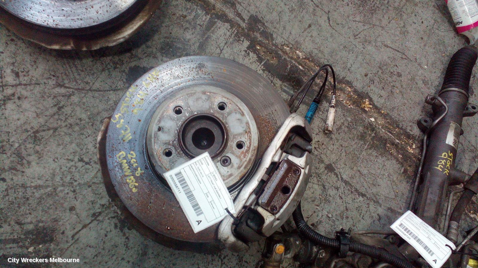 BMW 5 SERIES LEFT FRONT HUB ASSEMBLY, E60, 10/2003 - 04/2010