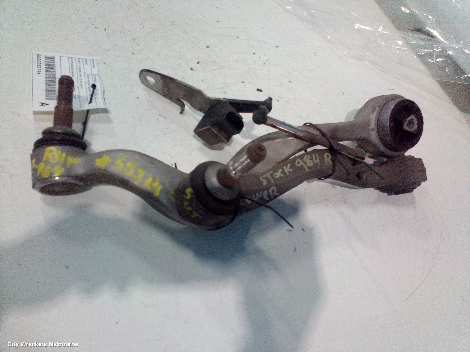 BMW 5 SERIES RIGHT FRONT LOWER CONTROL ARM, FRONT (CURVED), E60, 10/2003 - 04/2010
