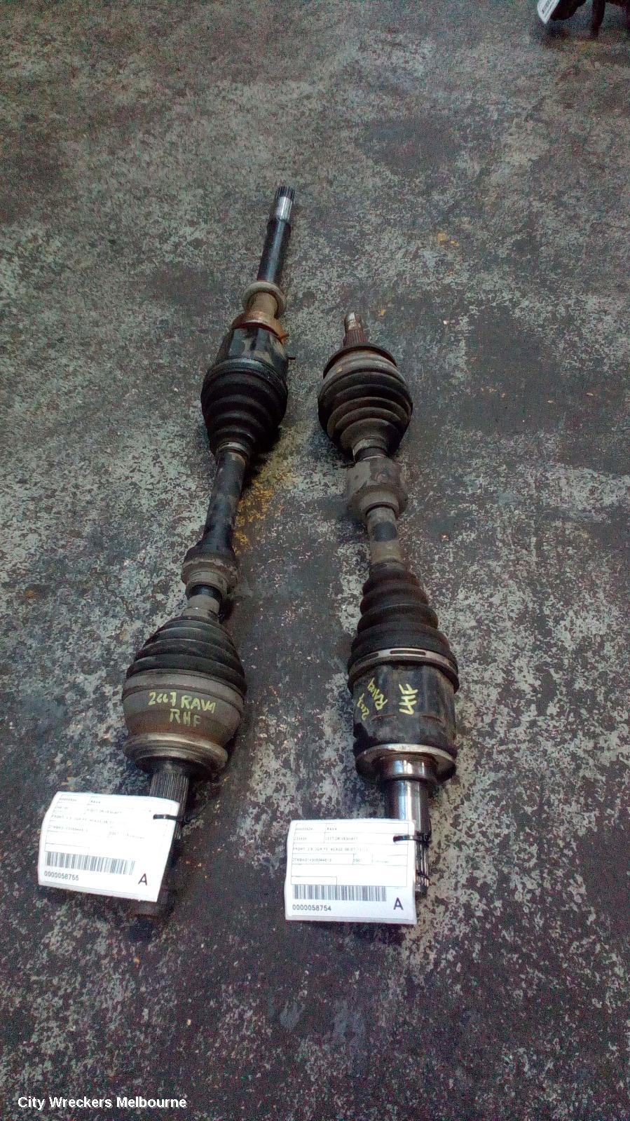 TOYOTA RAV4 LEFT DRIVESHAFT, FRONT, 3.5, 2GR-FE, ACA33, 08/2007 - 11/2012