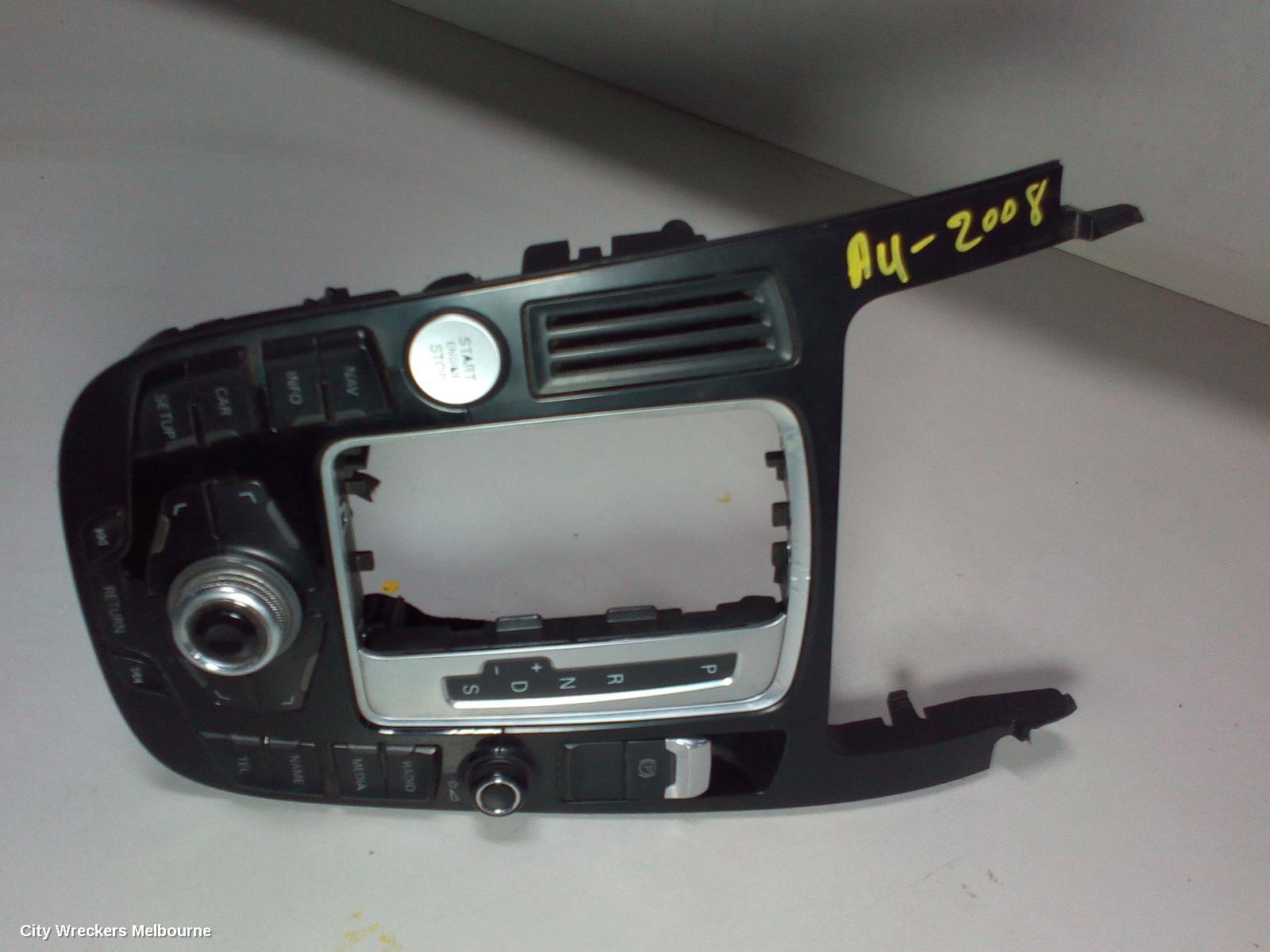 AUDI A4 RADIO/CD/DVD/SAT/TV, MMI CONTROLS, B8 8K, P/N 8T0919609G, 02/2008 - 09/2015