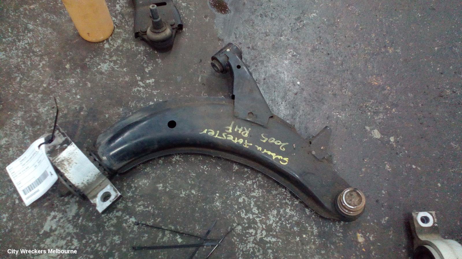 SUBARU FORESTER RIGHT FRONT LOWER CONTROL ARM, STEEL TYPE, 07/2002 - 05/2005