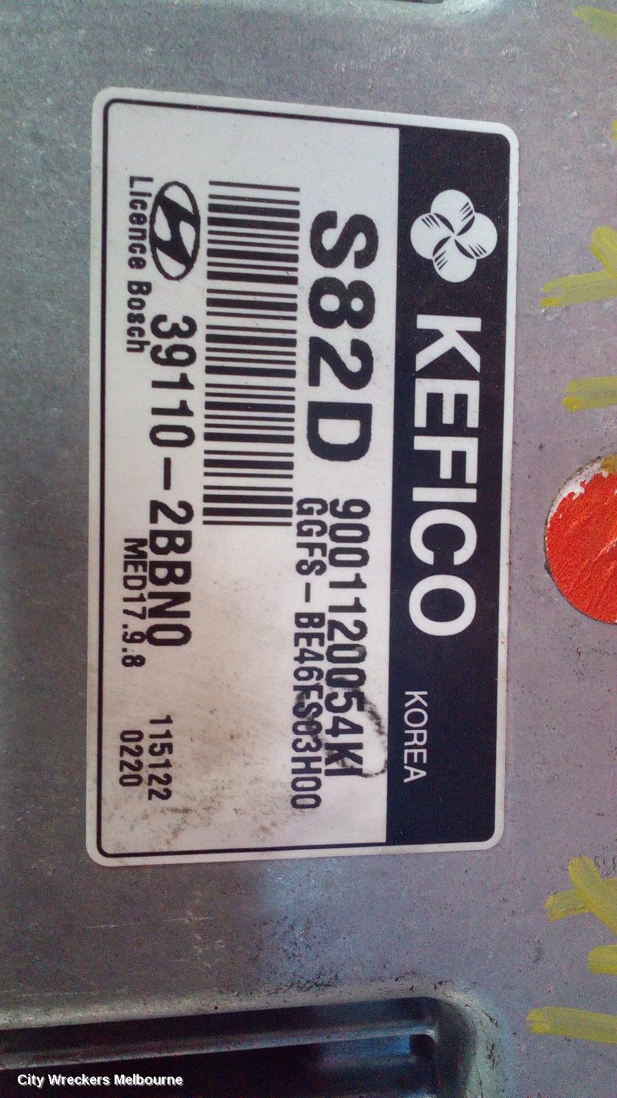 HYUNDAI VELOSTER ECU, ENGINE ECU, NON TURBO, AUTO T/M, P/N 391102BBN0, ECU ONLY, FS, 12/2011 - 02/2018