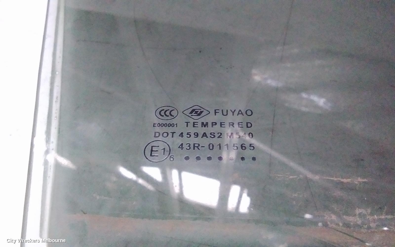 MAZDA CX9 RIGHT FRONT DOOR WINDOW, TB, 12/2007 - 12/2015