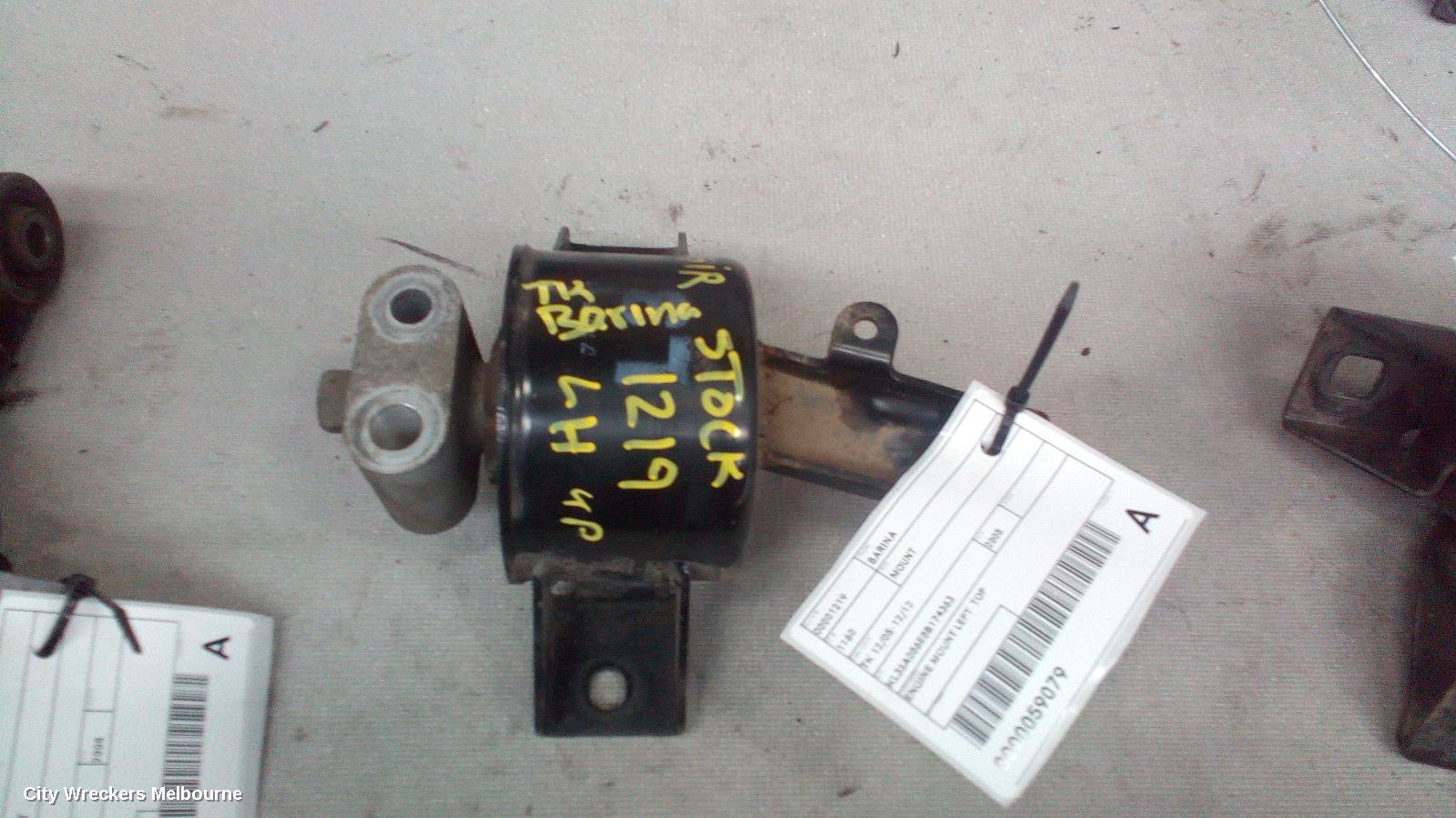 HOLDEN BARINA MOUNT, ENGINE MOUNT, LEFT, PETROL, 1.6, F16D3, TK, 12/2005 - 12/2012