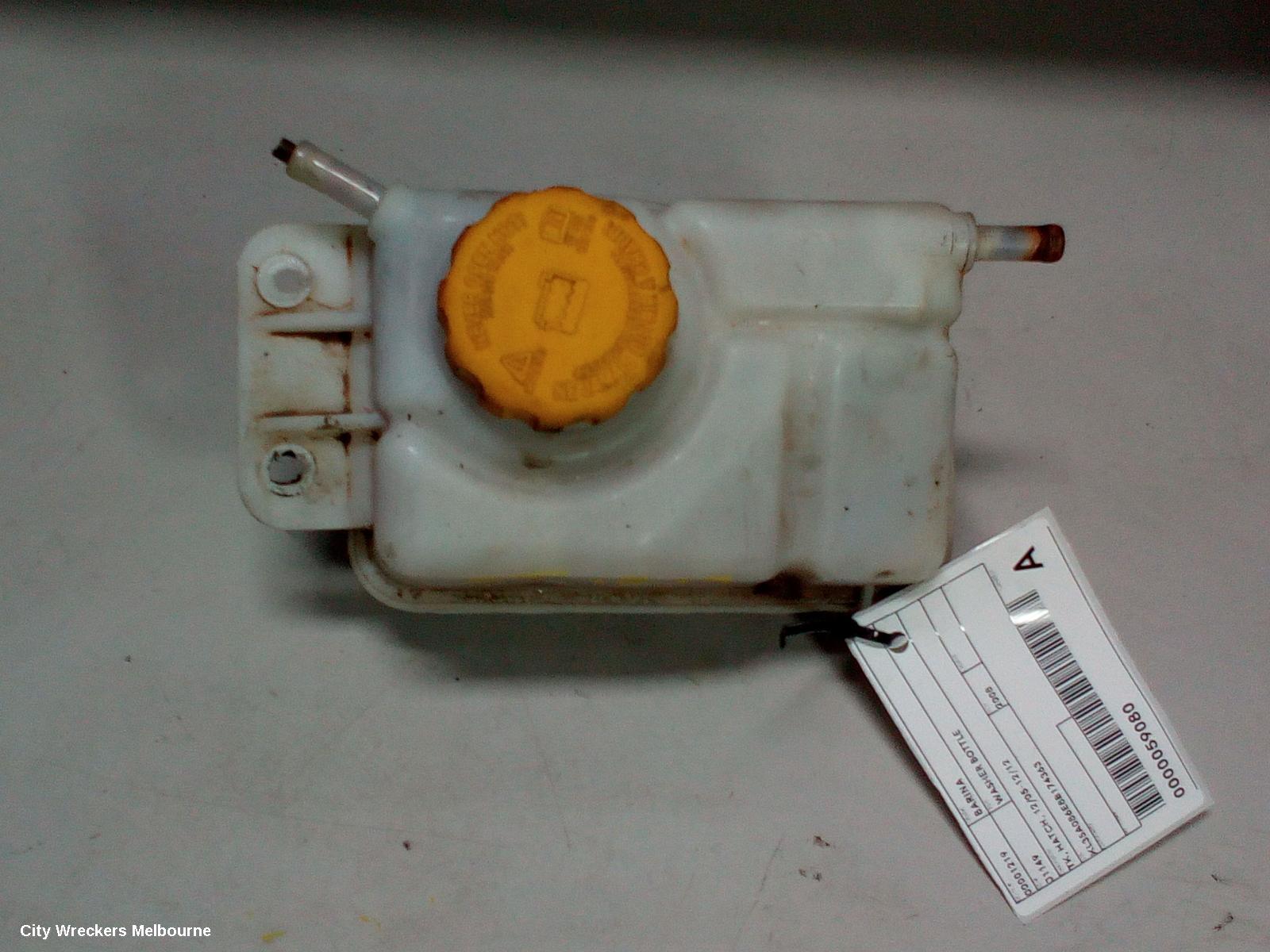 HOLDEN BARINA WASHER BOTTLE, TK, HATCH, 12/2005 - 12/2012