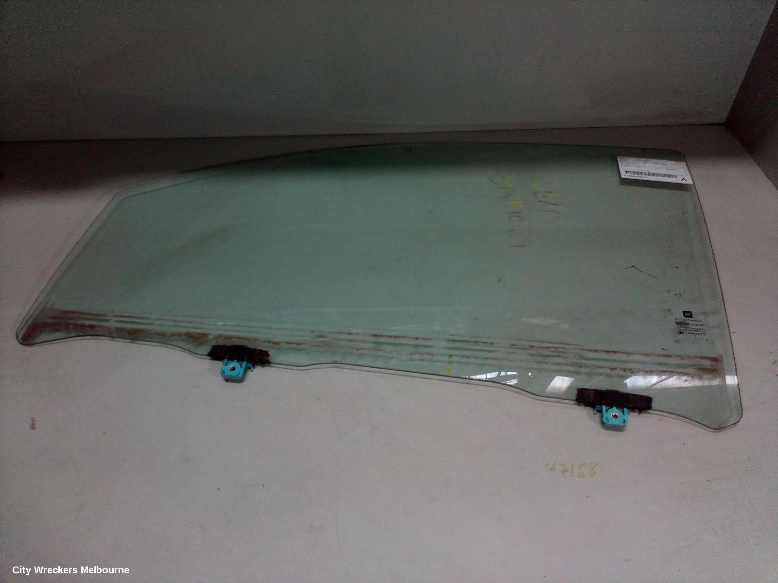 HOLDEN COLORADO LEFT FRONT DOOR WINDOW, RG, 06/2012 - 12/2020