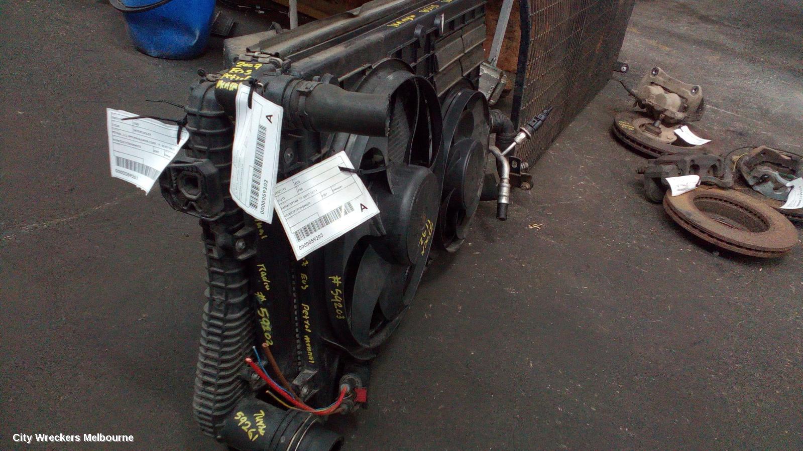 VOLKSWAGEN EOS FAN, RADIATOR FAN, 1F, 02/2007 - 12/2014