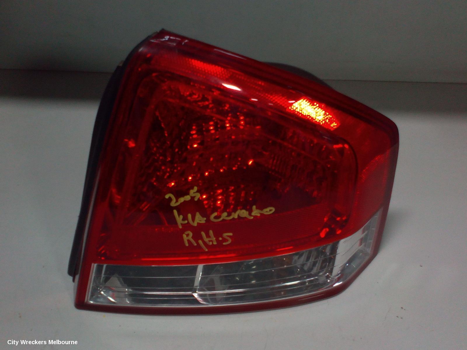 KIA CERATO RIGHT TAILLIGHT, LD, SEDAN, 11/2006 - 10/2008