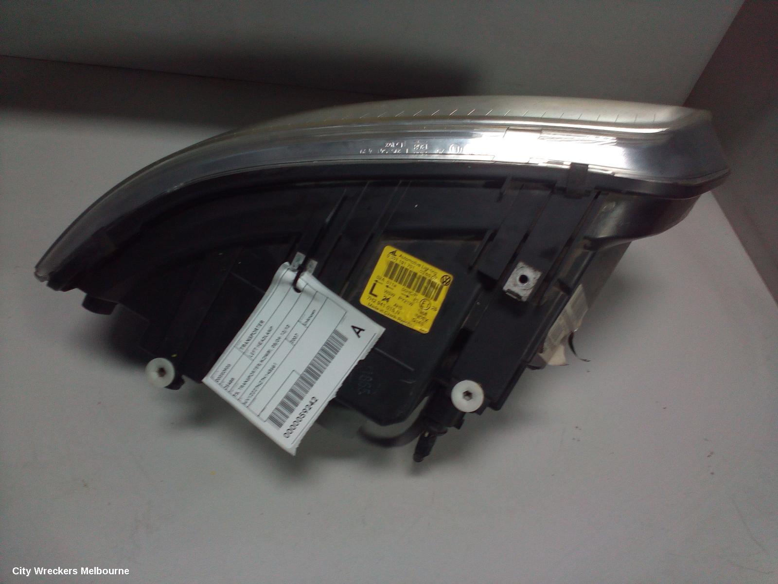 VOLKSWAGEN TRANSPORTER LEFT HEADLAMP, T5, TRANSPORTER/KOMBI, 08/2004 - 10/2010