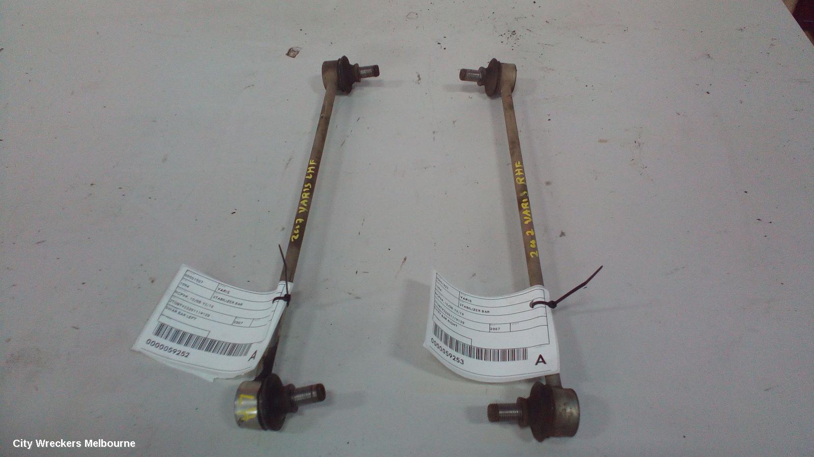 TOYOTA YARIS STABILISER BAR, NCP9#, 10/2005 - 12/2016