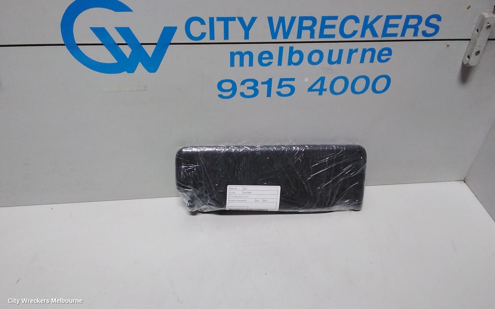 VOLKSWAGEN EOS SUNVISOR, 1F, LH SIDE, 02/2007 - 12/2014