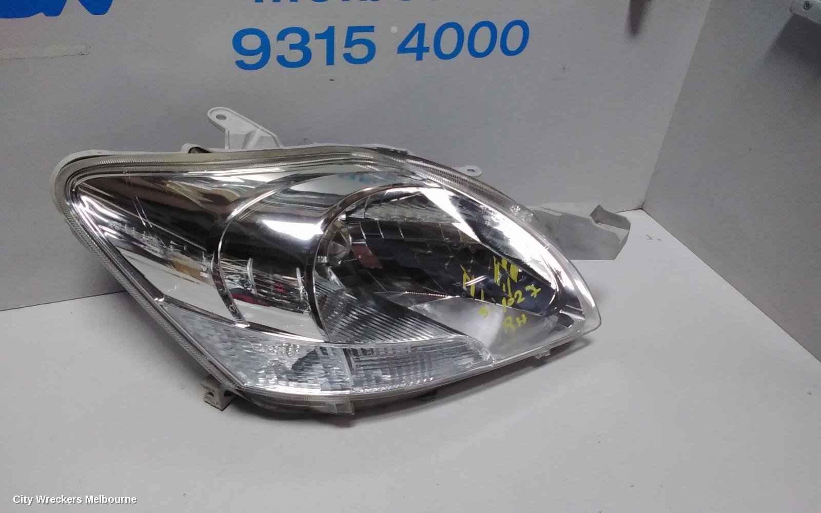 TOYOTA YARIS RIGHT HEADLAMP, NCP9#, SEDAN, NON HID, ELECT ADJ, LENS# 52163, 03/2006 - 06/2016 (AUS ONLY)