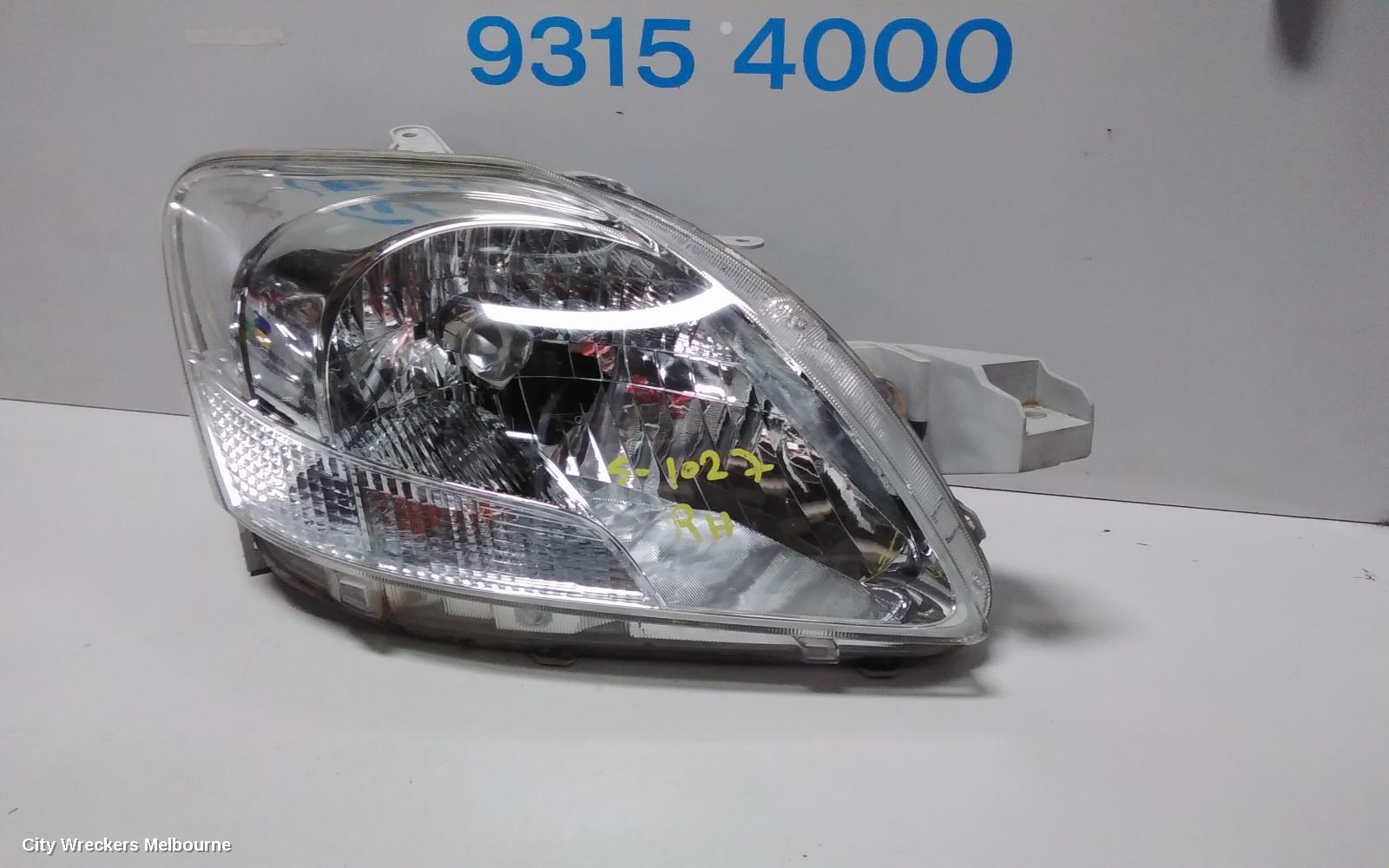 TOYOTA YARIS RIGHT HEADLAMP, NCP9#, SEDAN, NON HID, ELECT ADJ, LENS# 52163, 03/2006 - 06/2016 (AUS ONLY)