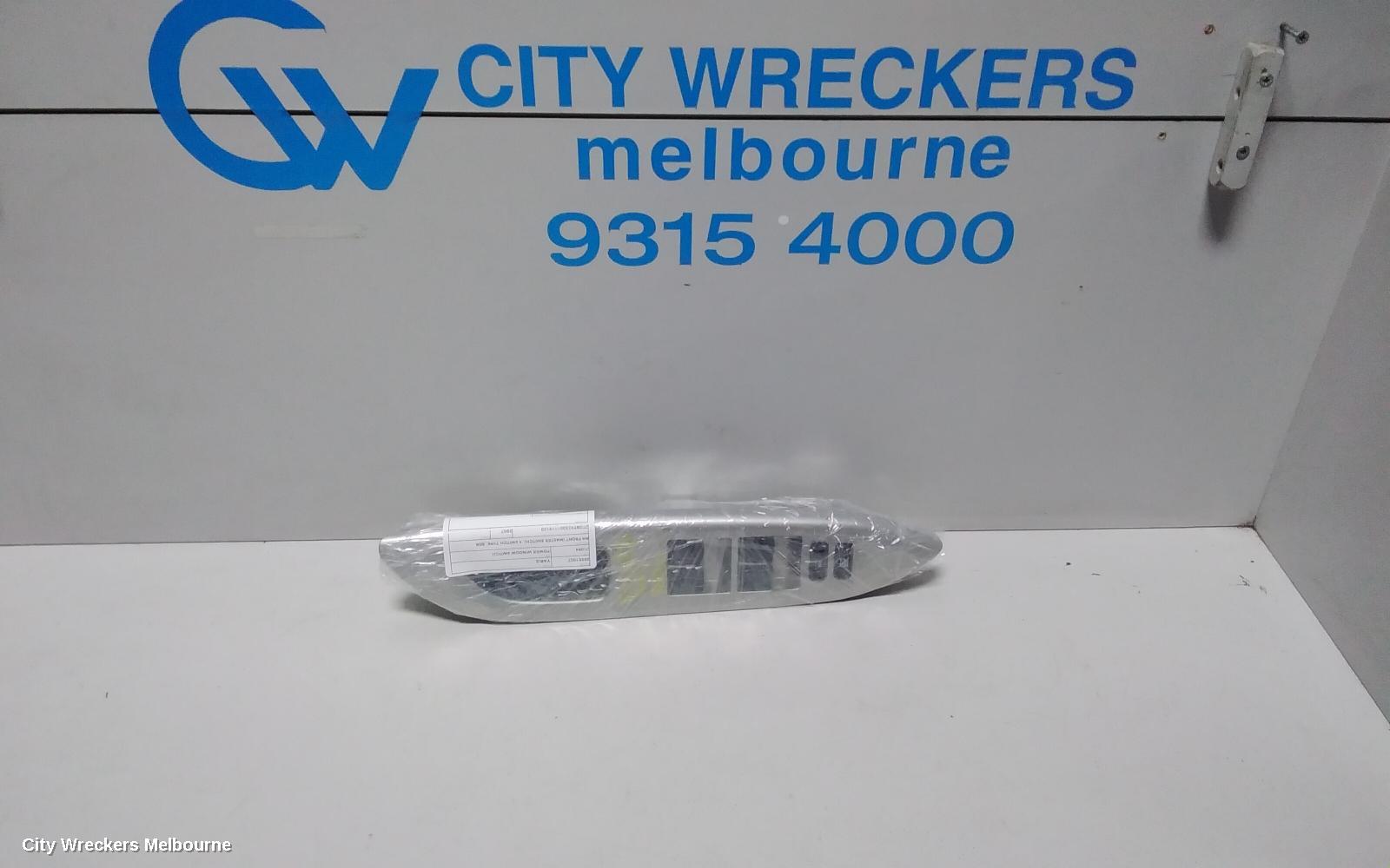 TOYOTA YARIS PWR DR WIND SWITCH, RH FRONT (MASTER SWITCH), 4 SWITCH TYPE, 5DR HATCH/SEDAN, NCP9#, 10/2005 ONWARDS