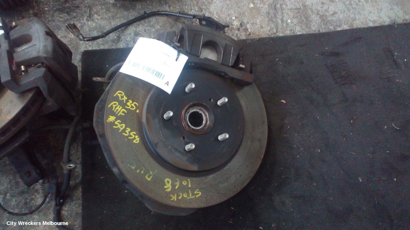 LEXUS RX SERIES RIGHT FRONT HUB ASSEMBLY, MCU3/GSU3/MHU3#, 04/2003 - 11/2008