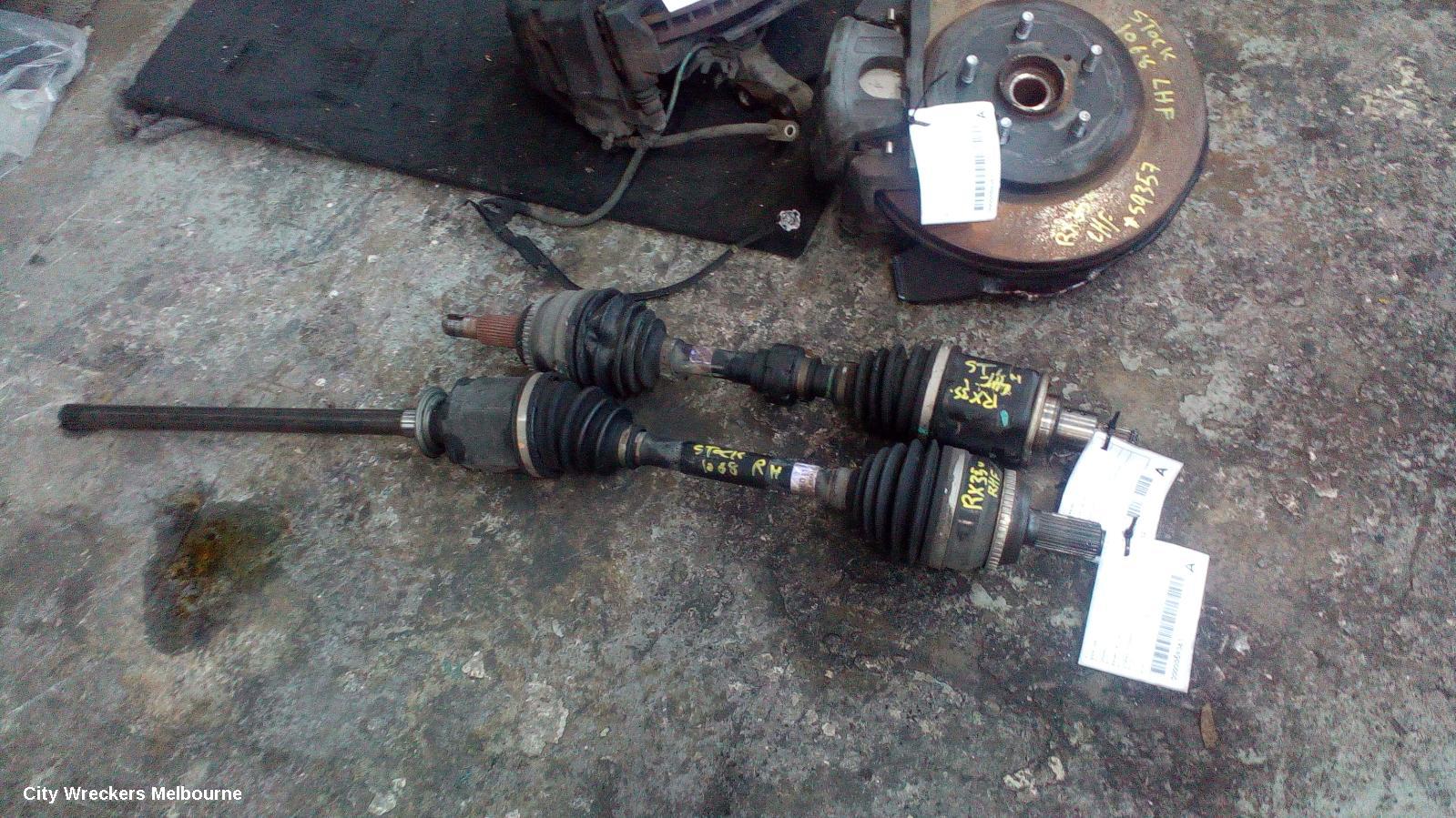 LEXUS RX SERIES RIGHT DRIVESHAFT, FRONT, MCU3#, RX330, 04/2003 - 11/2005
