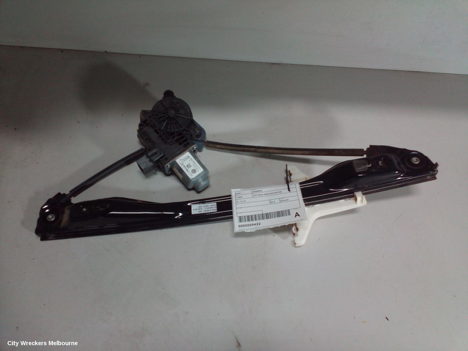 VOLKSWAGEN AMAROK LEFT REAR WND REG/MOTOR, 2H, 12/2010 ONWARDS