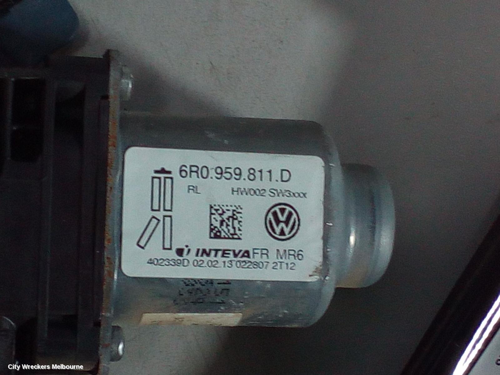 VOLKSWAGEN AMAROK LEFT REAR WND REG/MOTOR, 2H, 12/2010 ONWARDS