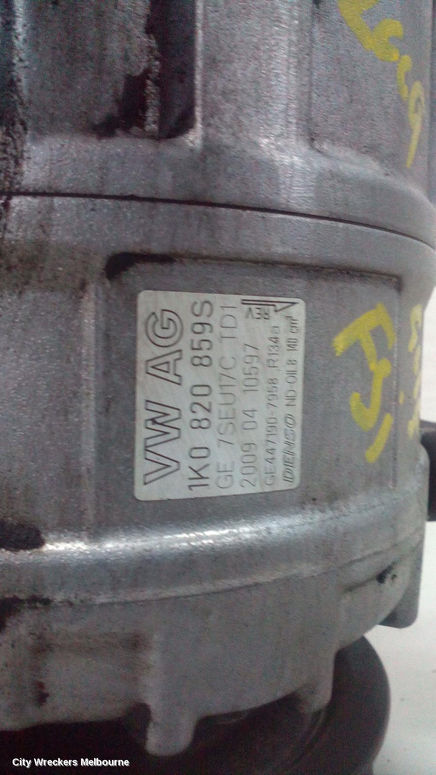 VOLKSWAGEN GOLF A/C COMPRESSOR, GEN 6, PETROL, DENSO BRAND (7SEU17C), 12/2008 - 01/2016