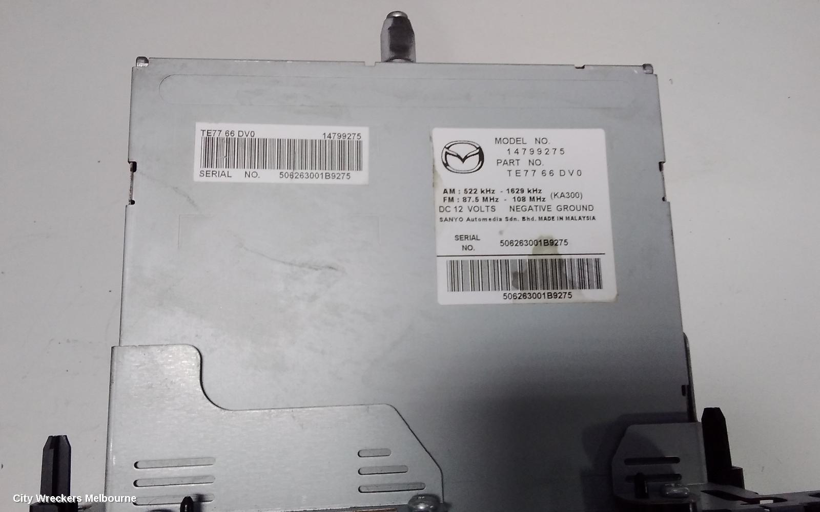 MAZDA CX9 RADIO/CD/DVD/SAT/TV, DISPLAY UNIT, SAT NAV TYPE (P/N TE7766DV0), 09/2008 - 11/2012