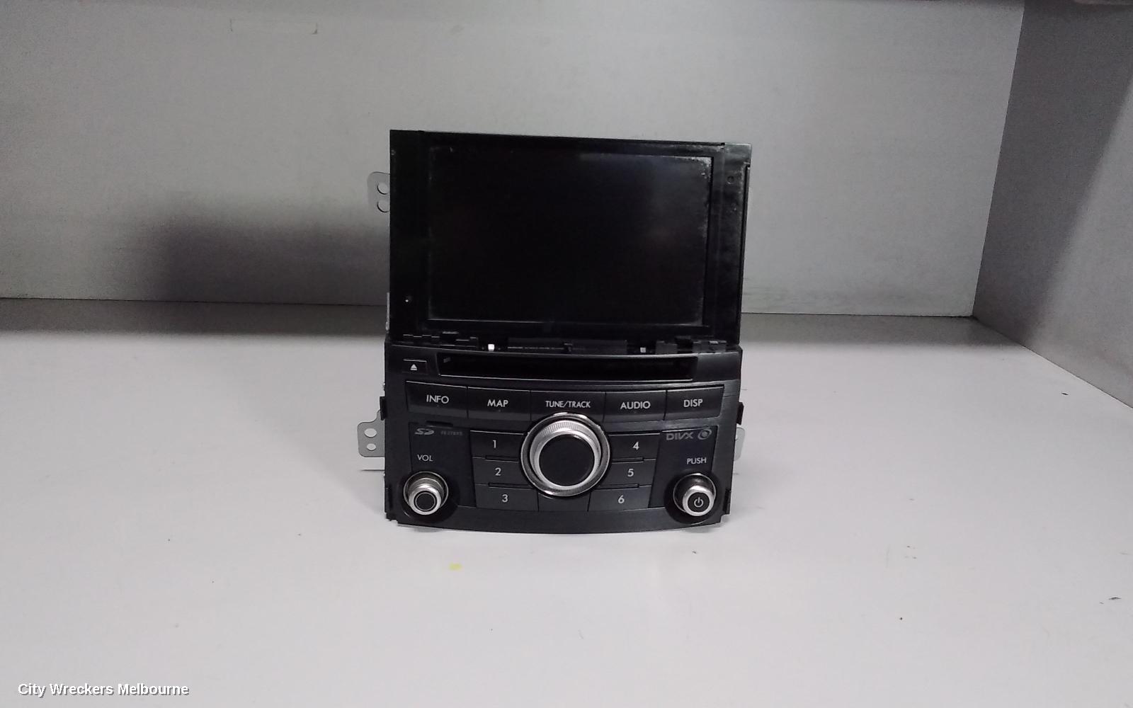 SUBARU LIBERTY RADIO/CD/DVD/SAT/TV, DVD/SAT NAV, 5TH GEN, FUJITSU, HEAD UNIT ONLY,  07/2009 - 11/2014