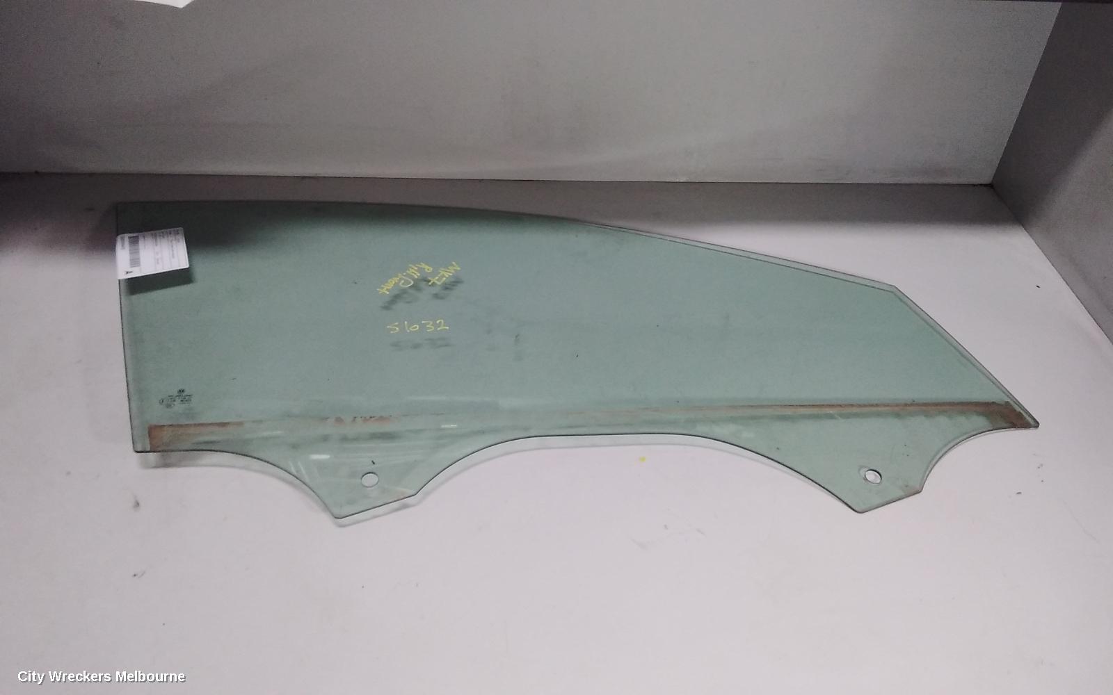 VOLKSWAGEN GOLF RIGHT FRONT DOOR WINDOW, GEN 7, 5DR HATCH/WAGON, 11/2012 - 08/2020