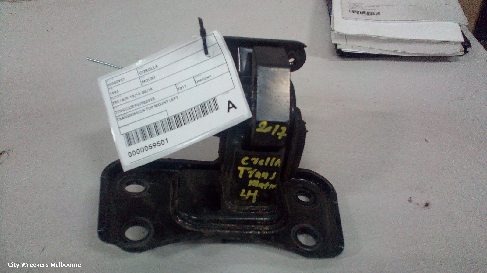 TOYOTA COROLLA MOUNT, ZRE182R 10/2012 - 06/2018
