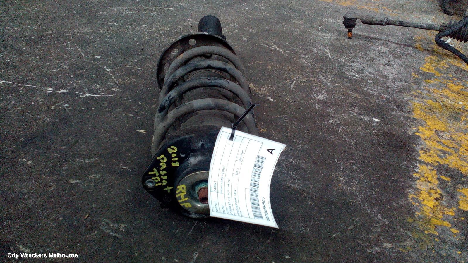 VOLKSWAGEN PASSAT RIGHT FRONT STRUT, 3C/MK6 B7, 2.0, 04/2011 - 05/2015