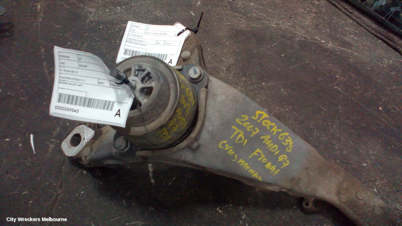 AUDI Q7 MOUNT, ENGINE MOUNT (LH SIDE), DIESEL, 3.0, TURBO, 4L, 09/2006 - 08/2015