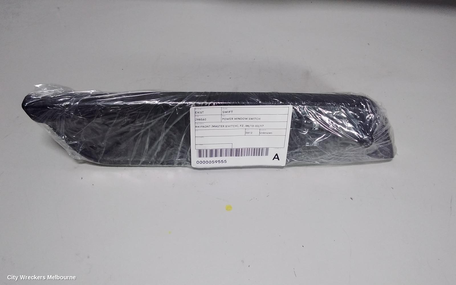 SUZUKI SWIFT PWR DR WIND SWITCH, RH FRONT (MASTER SWITCH), FZ, 08/2010 - 03/2017