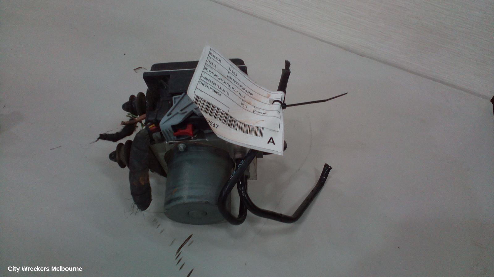 AUDI A5 ABS PUMP/MODULATOR, 8T, P/N 8K0614517EF, 10/2007 - 11/2016