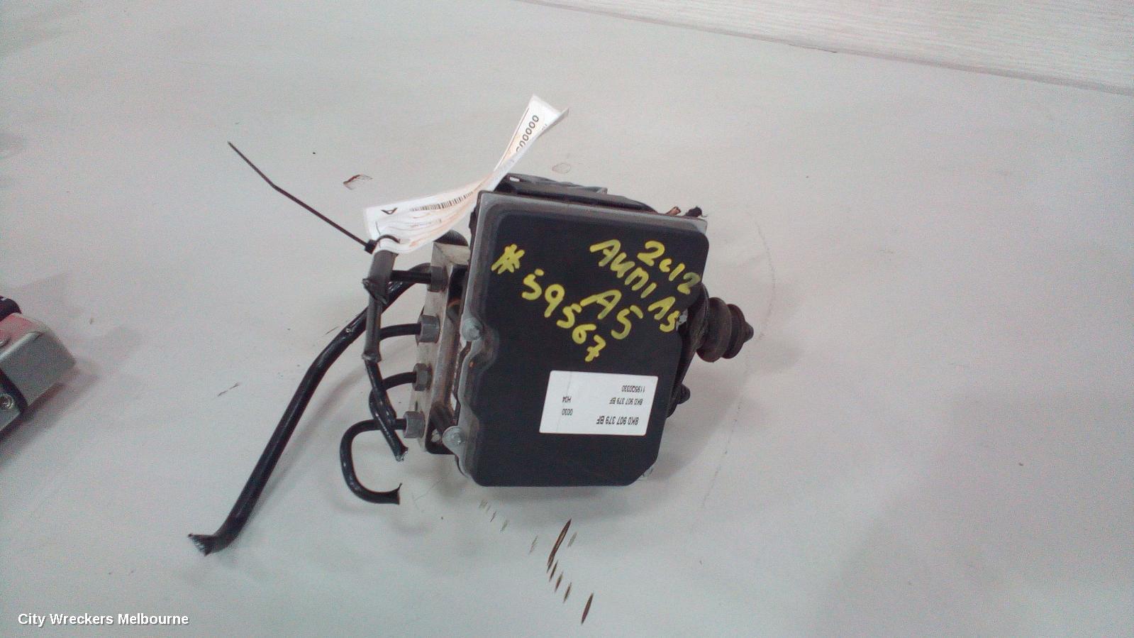 AUDI A5 ABS PUMP/MODULATOR, 8T, P/N 8K0614517EF, 10/2007 - 11/2016