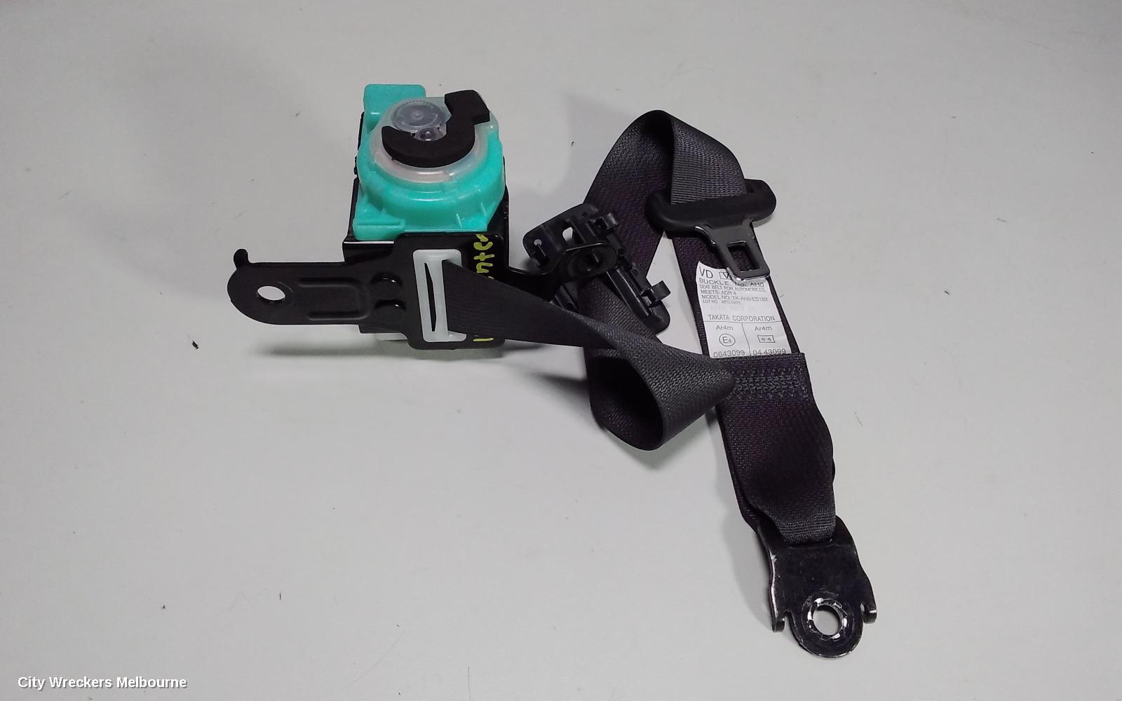 SUBARU WRX SEATBELT/STALK, CENTRE REAR, SEAT BELT ONLY, V1, 03/2014 ONWARDS