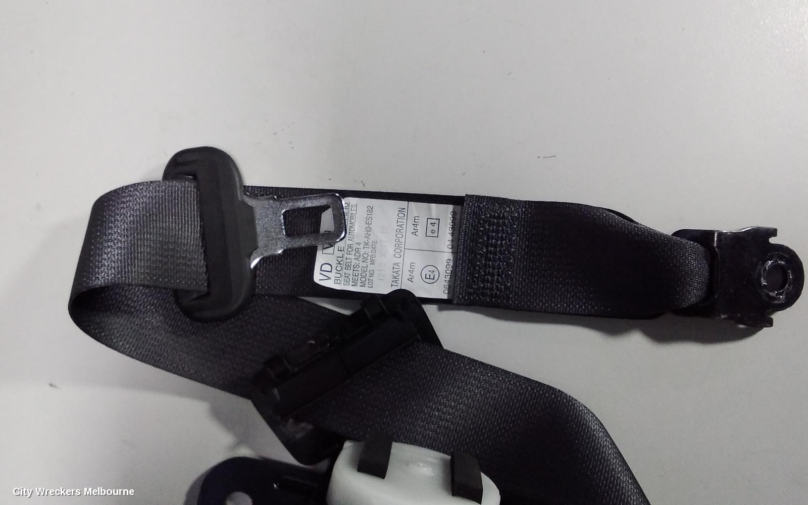 SUBARU WRX SEATBELT/STALK, CENTRE REAR, SEAT BELT ONLY, V1, 03/2014 ONWARDS