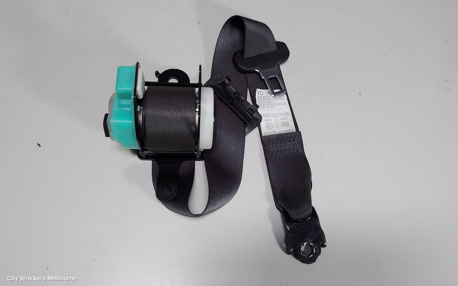 SUBARU WRX SEATBELT/STALK, CENTRE REAR, SEAT BELT ONLY, V1, 03/2014 ONWARDS