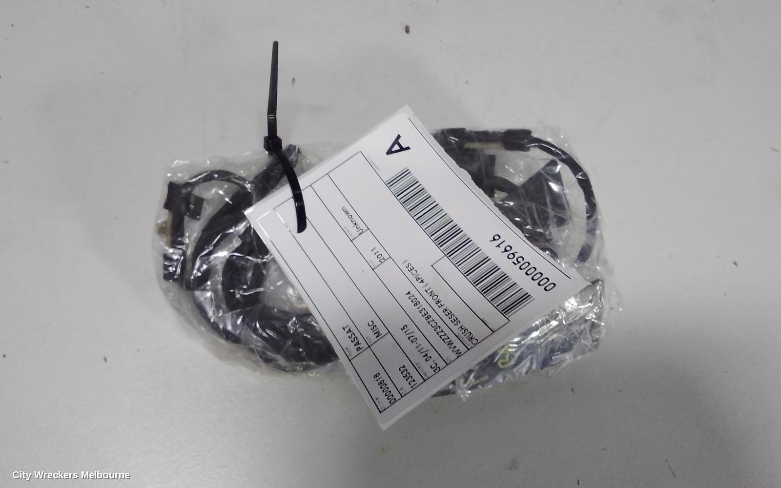 VOLKSWAGEN PASSAT, 3C, 04/2011 - 07/2015, CRUSH SESER FRONT ( 4PICES ): 59616