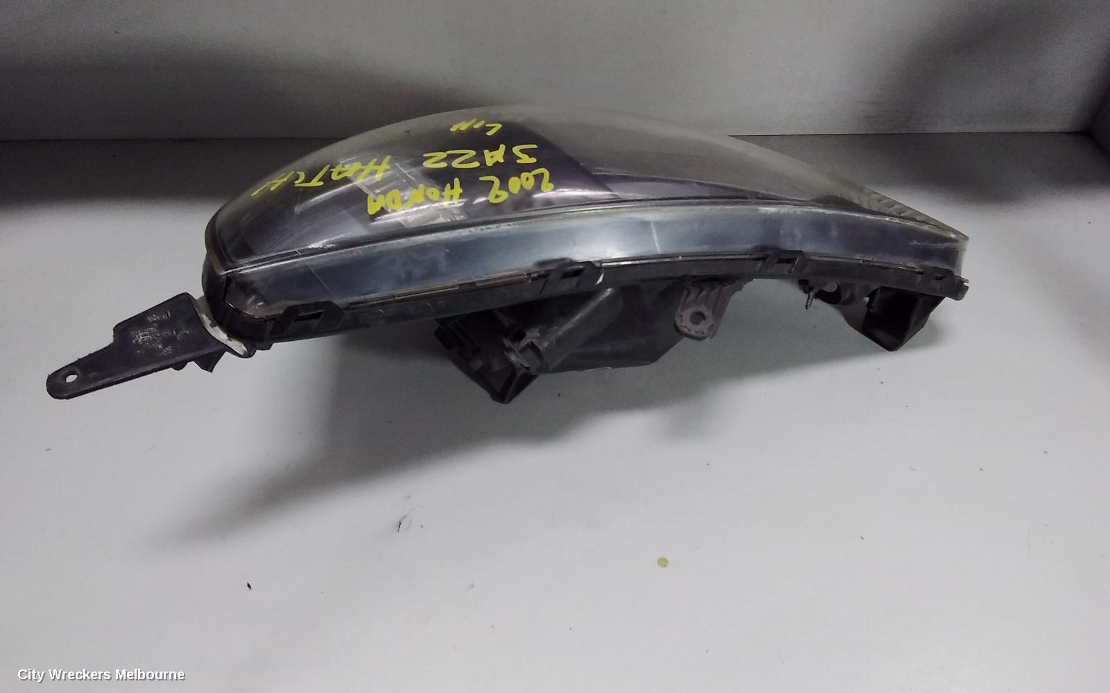 HONDA JAZZ LEFT HEADLAMP, GD, BLACK INSERT TYPE, LENS# P2188, 10/2002 - 09/2004