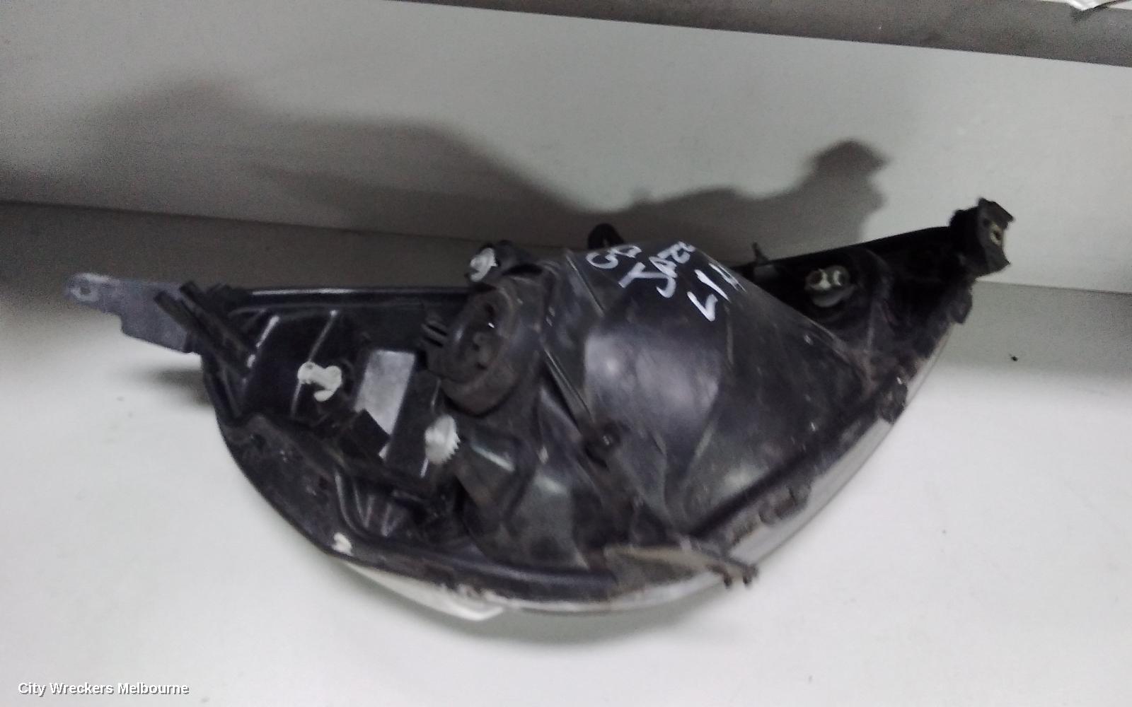 HONDA JAZZ LEFT HEADLAMP, GD, BLACK INSERT TYPE, LENS# P2188, 10/2002 - 09/2004