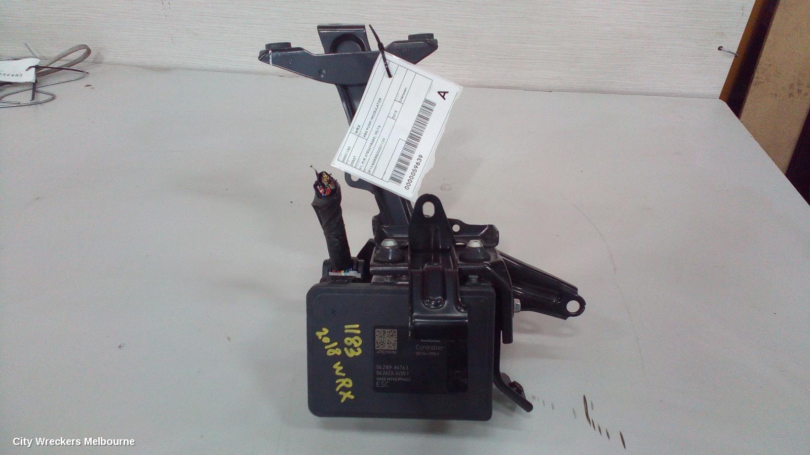 SUBARU WRX ABS PUMP/MODULATOR, V1, P/N 27536VA060, 05/2016 ONWARDS