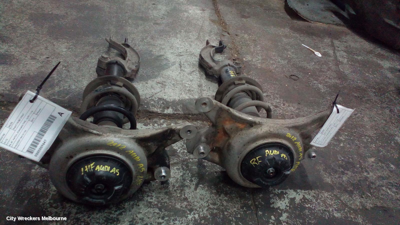 AUDI A5 RIGHT FRONT STRUT, A5, 8T, HATCH, STANDARD TYPE, 10/2009 - 11/2016