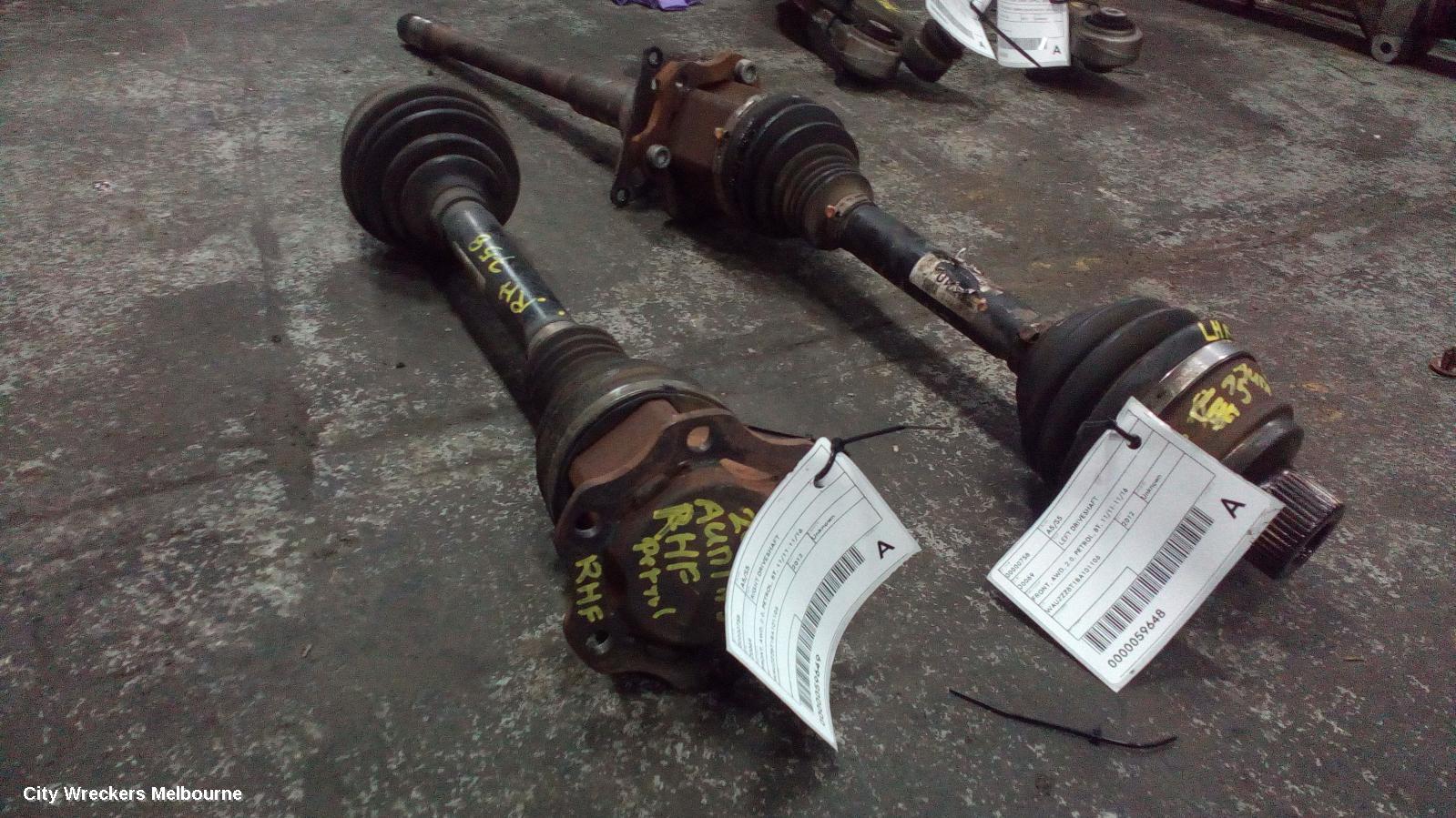 AUDI A5 RIGHT DRIVESHAFT, FRONT, 2.0, PETROL, AWD, 8T, 11/2011 - 11/2016