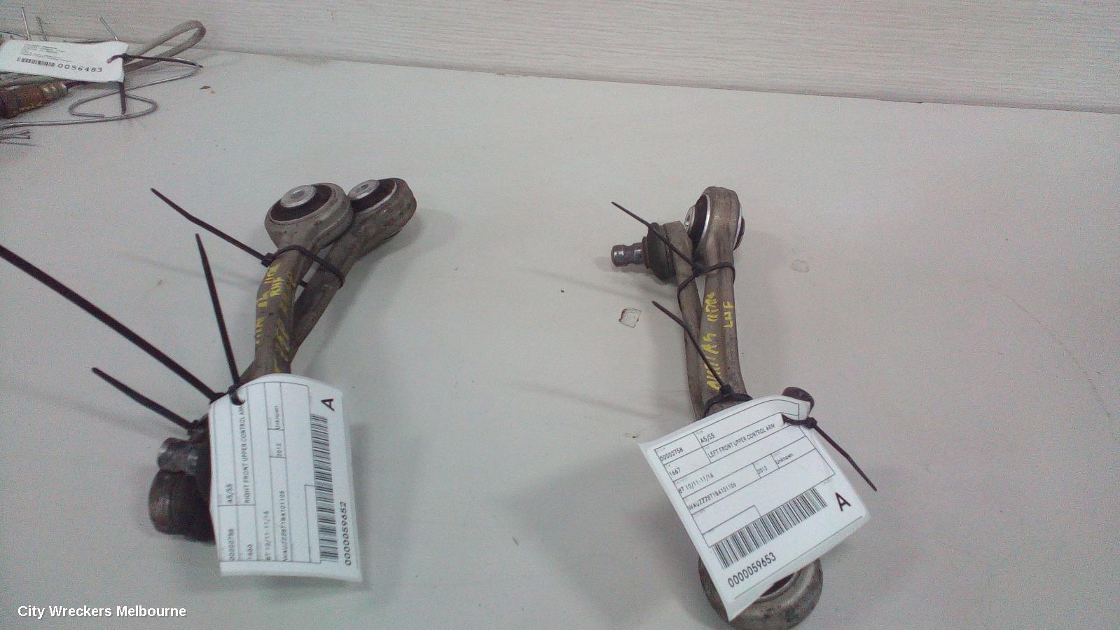 AUDI A5 LEFT FRONT UPPER CONTROL ARM, FRONT, 8T, 10/2007 - 11/2016