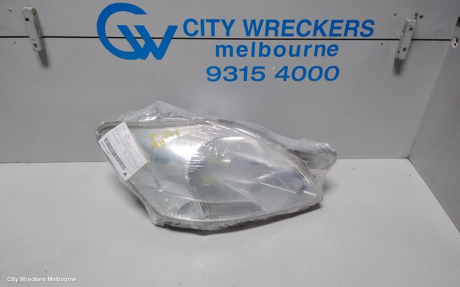 TOYOTA YARIS RIGHT HEADLAMP, NCP9#, SEDAN, NON HID, ELECT ADJ, LENS# 52163, 03/2006 - 06/2016 (AUS ONLY)